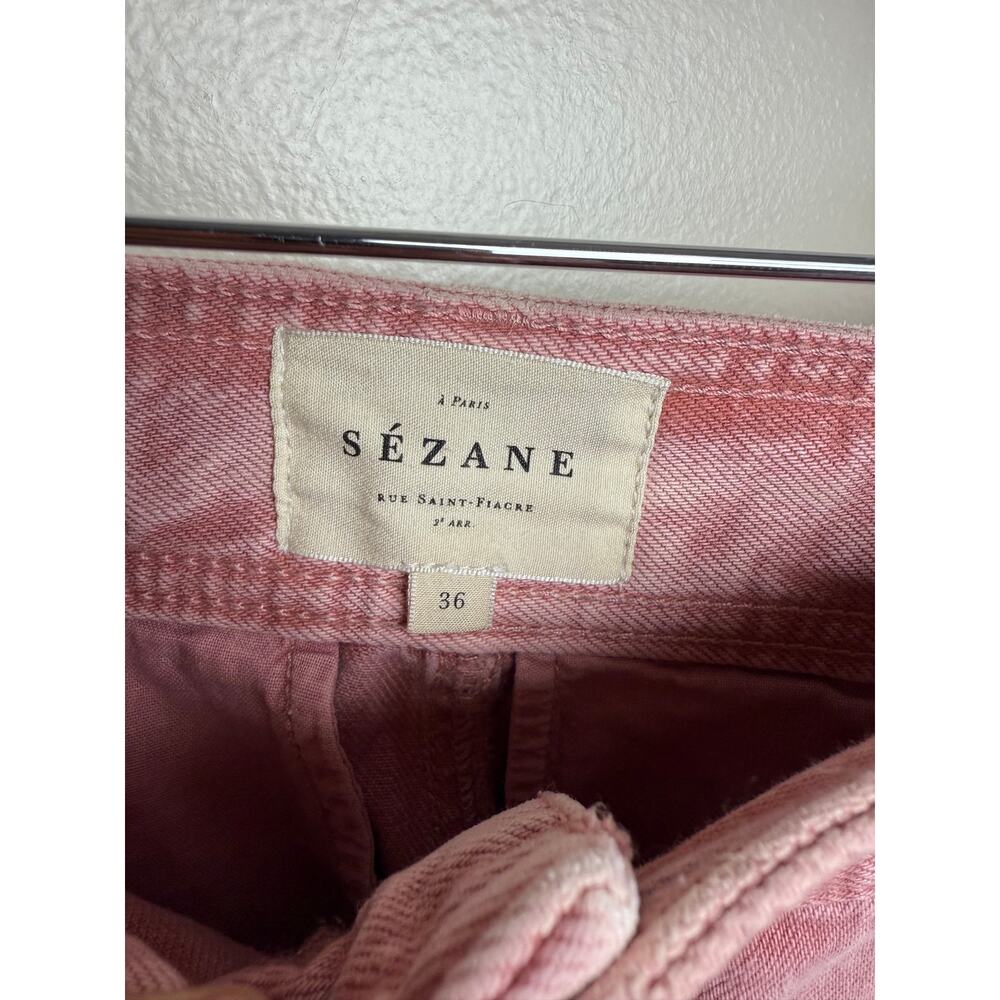 Sezane Pink Flare Jeans - Picture 9 of 9